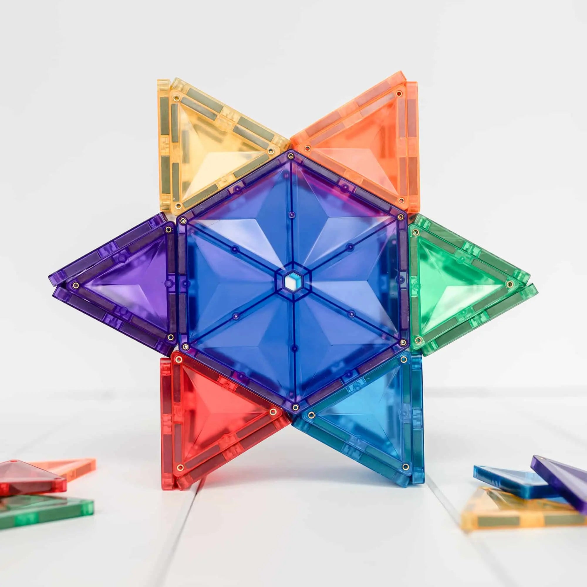 CONNETIX Magnetic Tiles -  Rainbow Mega Pack - 212 Piece