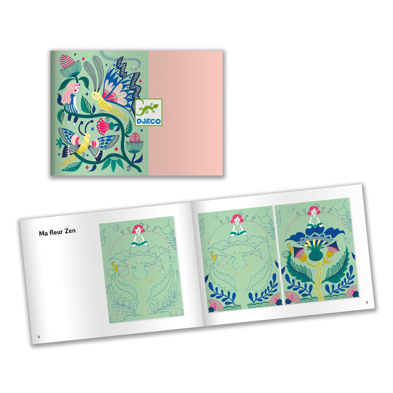 DJECO Art - Scratch Cards - Fantasy Garden