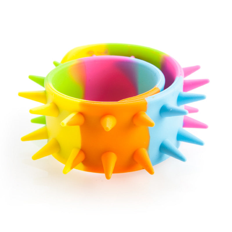Rainbow Spiky Snap Bracelet - Sensory Tactile Fidget