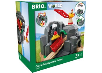 BRIO Tunnel - Crane and Mountain Tunnel -  7 pieces - 33889