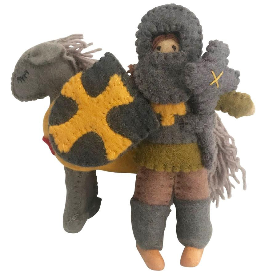 PAPOOSE Knight with Horse - Full Set of all 5 designs - Felt