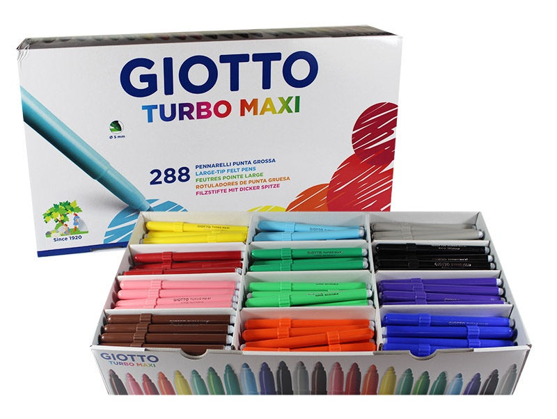 Giotto Children's Thick Markers (Turbo Maxi) - Pack of 288