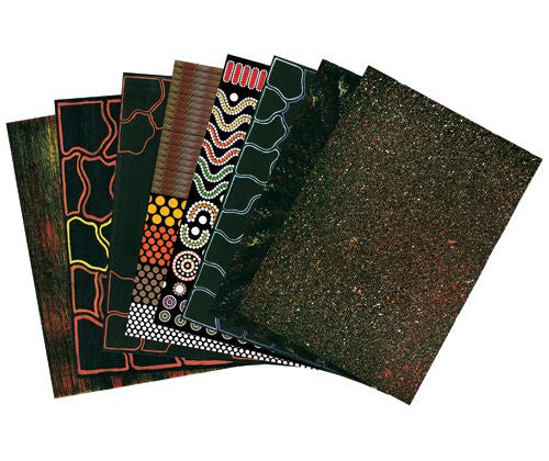 Printed Pattern Paper - Aboriginal Australian Design Paper - A4 - 40 Pack