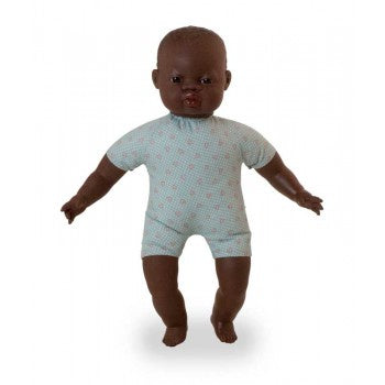 Miniland Doll - Soft Bodied with articulated head, African, 40 cmMiniland Doll - Soft Bodied with articulated head, African, 40 cm