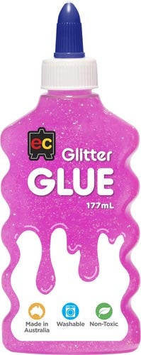 EC Glitter Glue 177ml - Pink