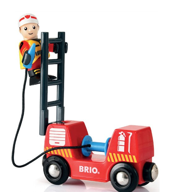 BRIO Train Set - Rescue Fire Set - 18 Piece  33815