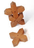 Bauspiel - X-Shapes - Wooden Blocks - Natural - 16 Piece