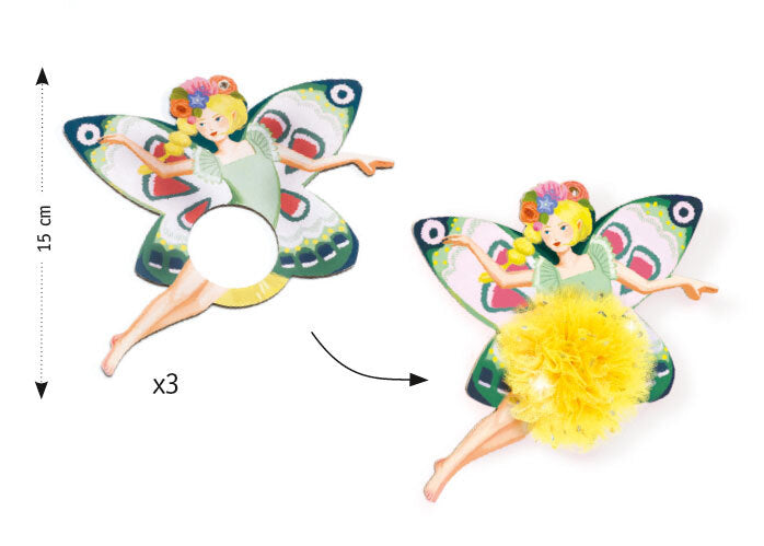 DJECO Art Kits - Pom Pom - Fairies