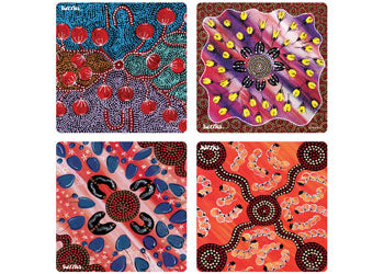 Tuzzles Aboriginal art Bush Tucker set 4