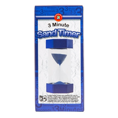 Learning Can Be Fun -  Sand Timer - 3 Minute - Blue