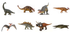 CollectA - Dinosaurs - Set A - 1:40 scale - Set of 8