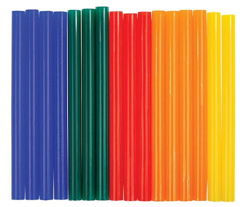 Glue Gun - Low Melt Glue Sticks Coloured 7 x 100mm 25s