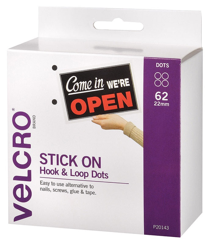 VELCRO Dot Hook & Loop - 22mm  - Box 62