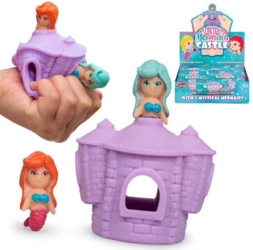 KEYCRAFT - Stretchy - Stretchy Mermaid & Castle - Sensory Toy