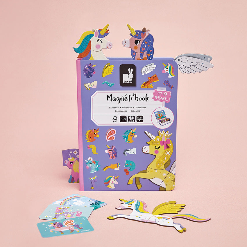 JANOD - Magnetic Book - Unicorns Activity 