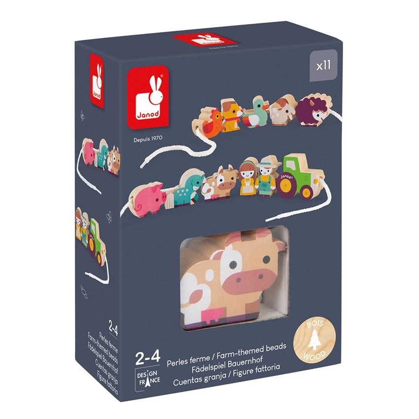 JANOD Threading Farm Beads - Wooden