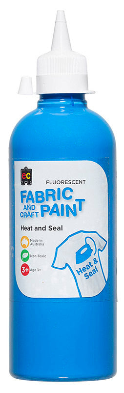 EC Fabric & Craft Paint - 500ml - Fluro Blue