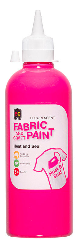 EC Fabric & Craft Paint - 500ml - Fluro Pink