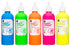 EC Fabric & Craft Paint - 500ml - Fluorescent Set of 5