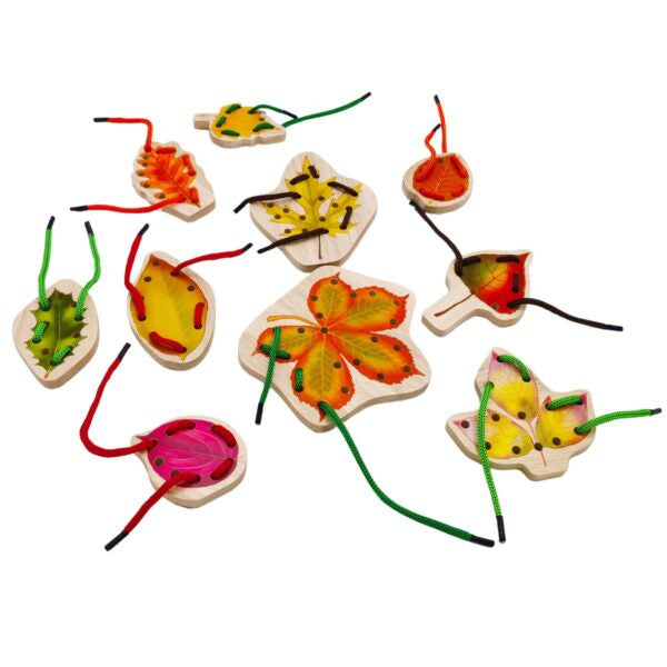 THE FRECKLED FROG - Threading Leaves - Wooden