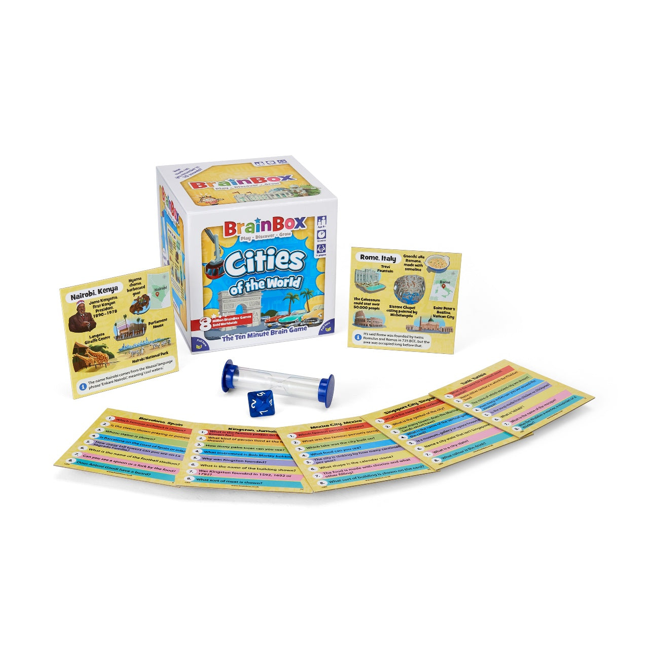 BrainBox Games - Cities of the World  - Card Game