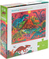 Crocodile Creek Foil Puzzle 60 pc - Dazzling Dinos. 60 piece dinosaur puzzle ages 4 + CROCODILE CREEK -  Foil Puzzle 60 pc - Dazzling Dinos