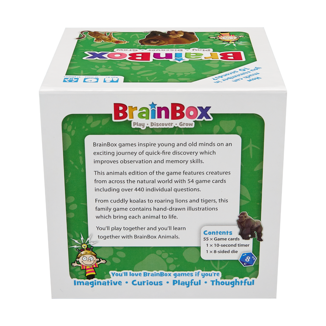 Brain Box Games - Animals - Card Game