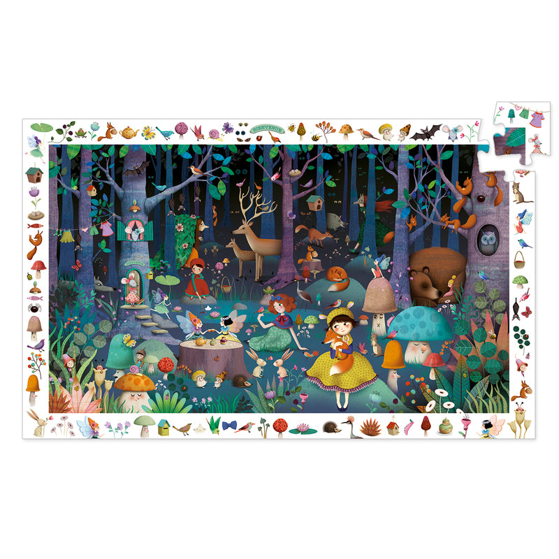 DJECO Puzzle Observation - Enchanted Forest - 100 Piece