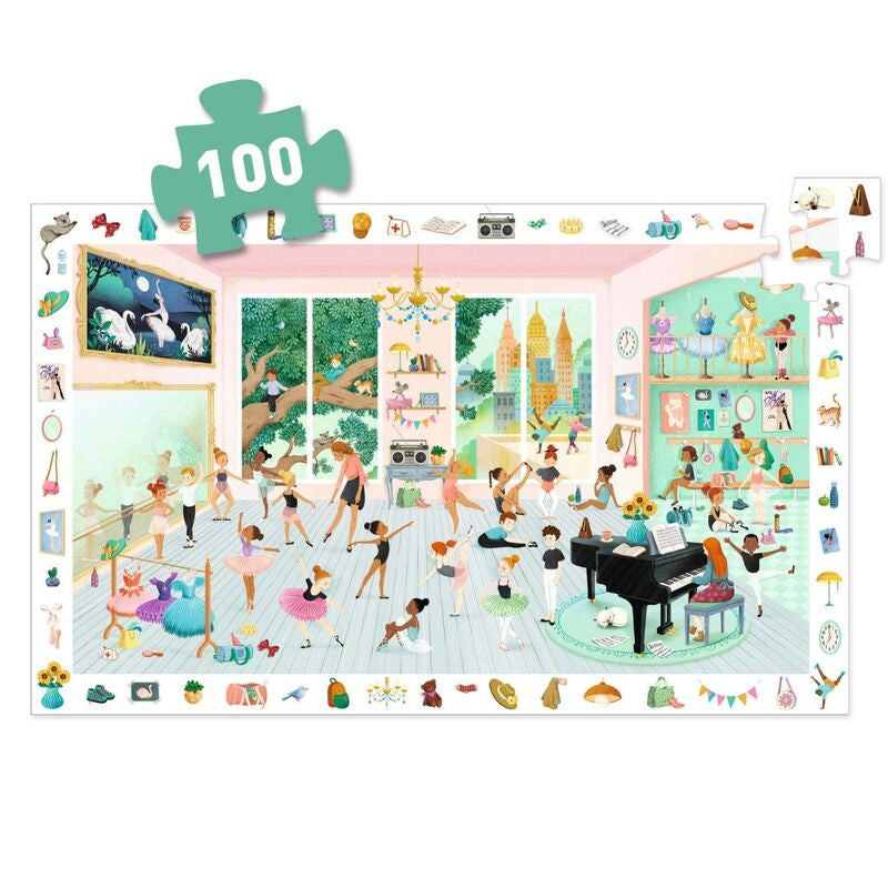 DJECO Puzzle Observation - Dance/Ballet - 100 Piece