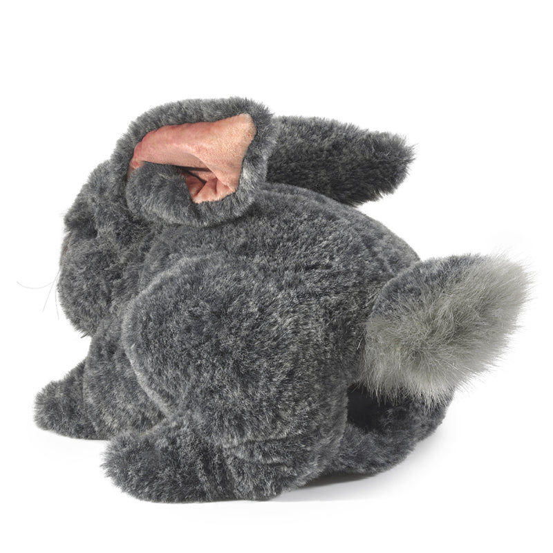 FOLKMANIS HAND PUPPET Grey Bunny Rabbit