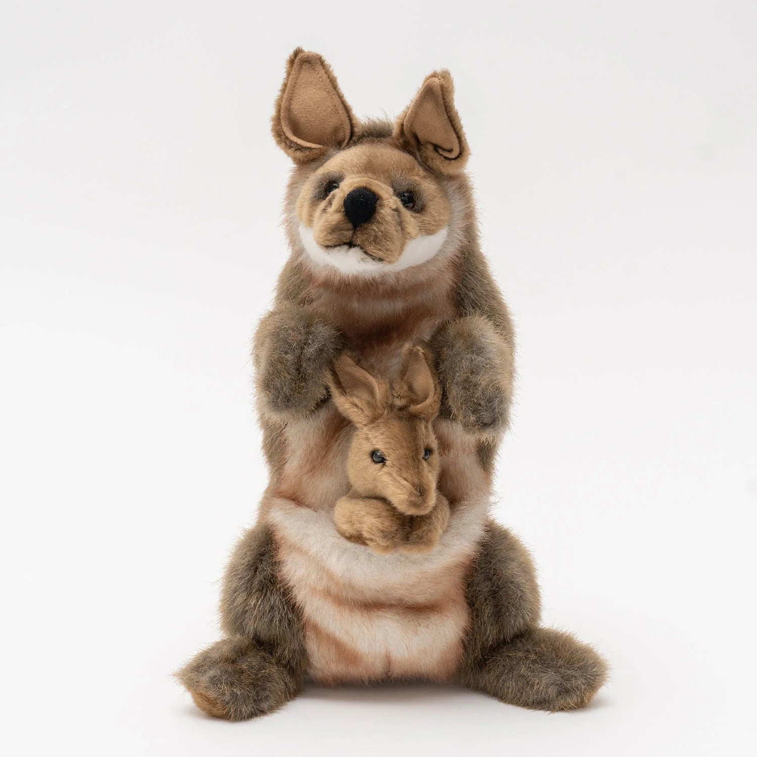 HANSA - Hand Puppet - Australian Animals  -  Kangaroo & Joey