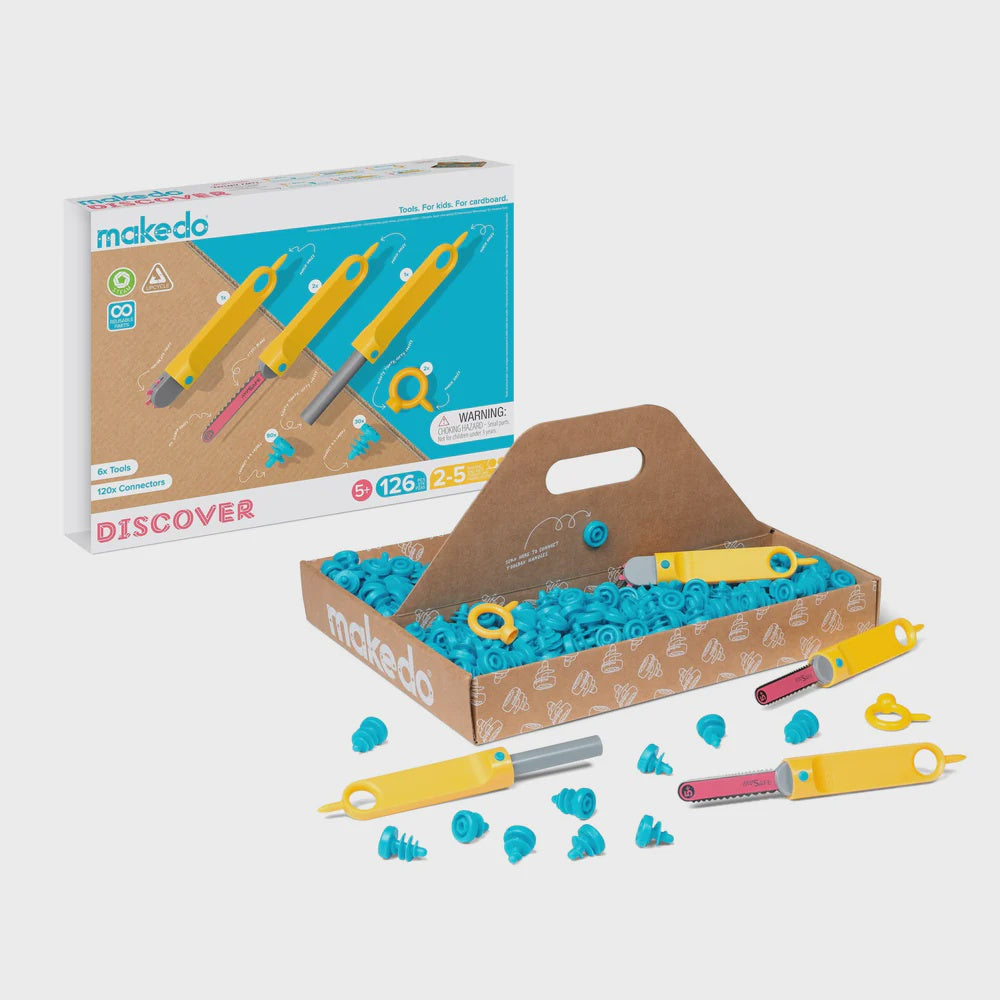 MAKEDO Construction Kit - 126 Pieces - 1-5 Makers