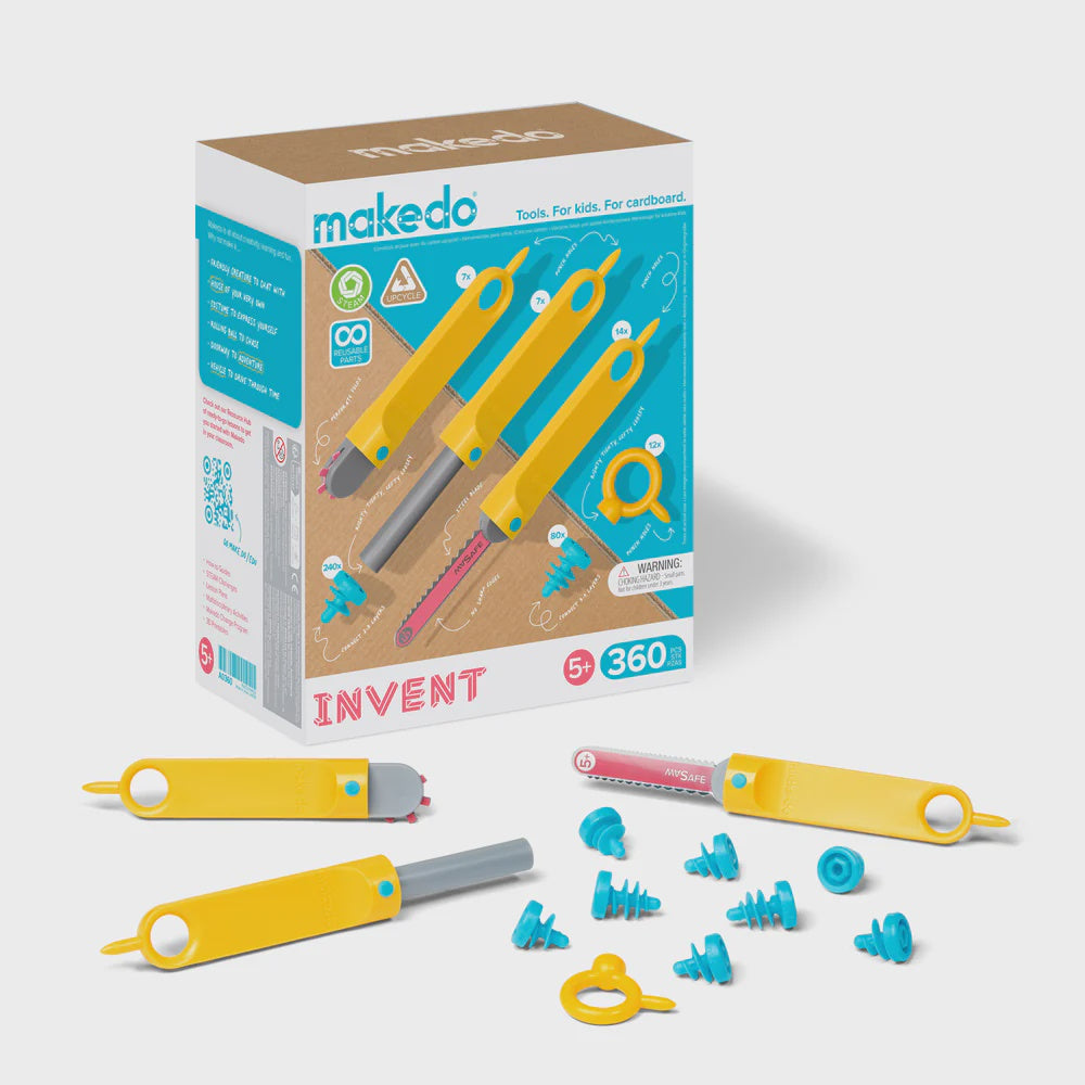 MAKEDO Cardboard Construction Toolkit Invent - 360 Piece