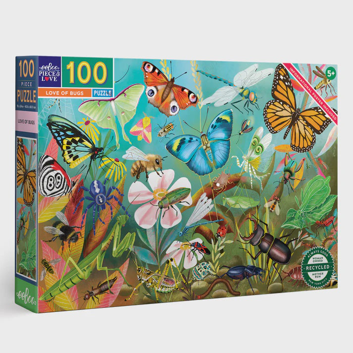EEBOO - Puzzle - Love of Bugs - 100 pc