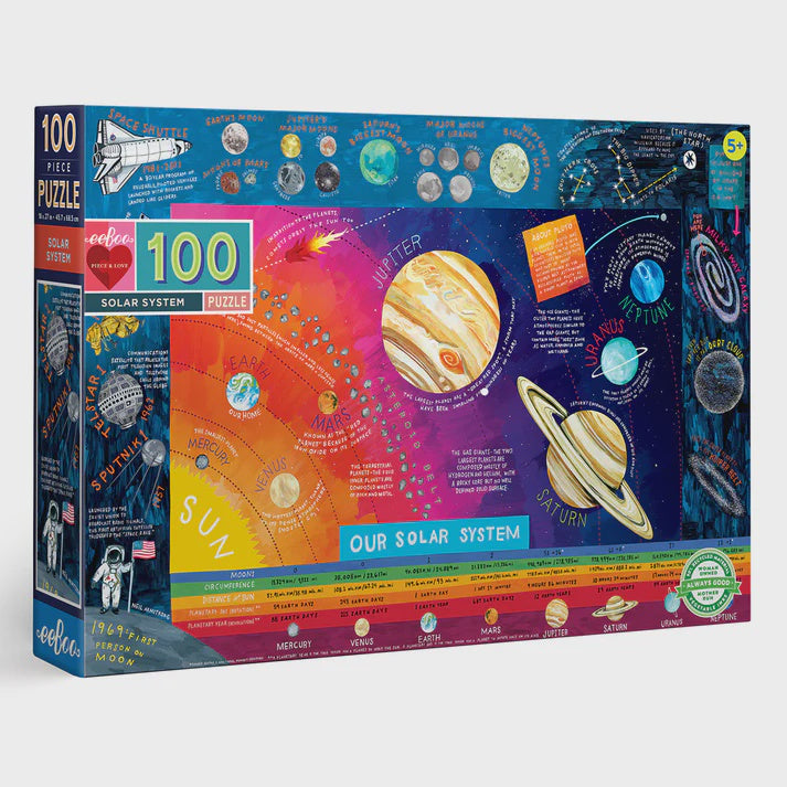 EEBOO Puzzle - Solar System - 100 Piece