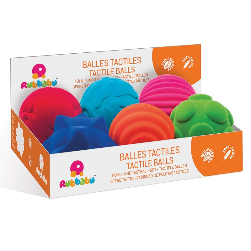 RUBBABU - Tactile Balls - Box 6 Assorted