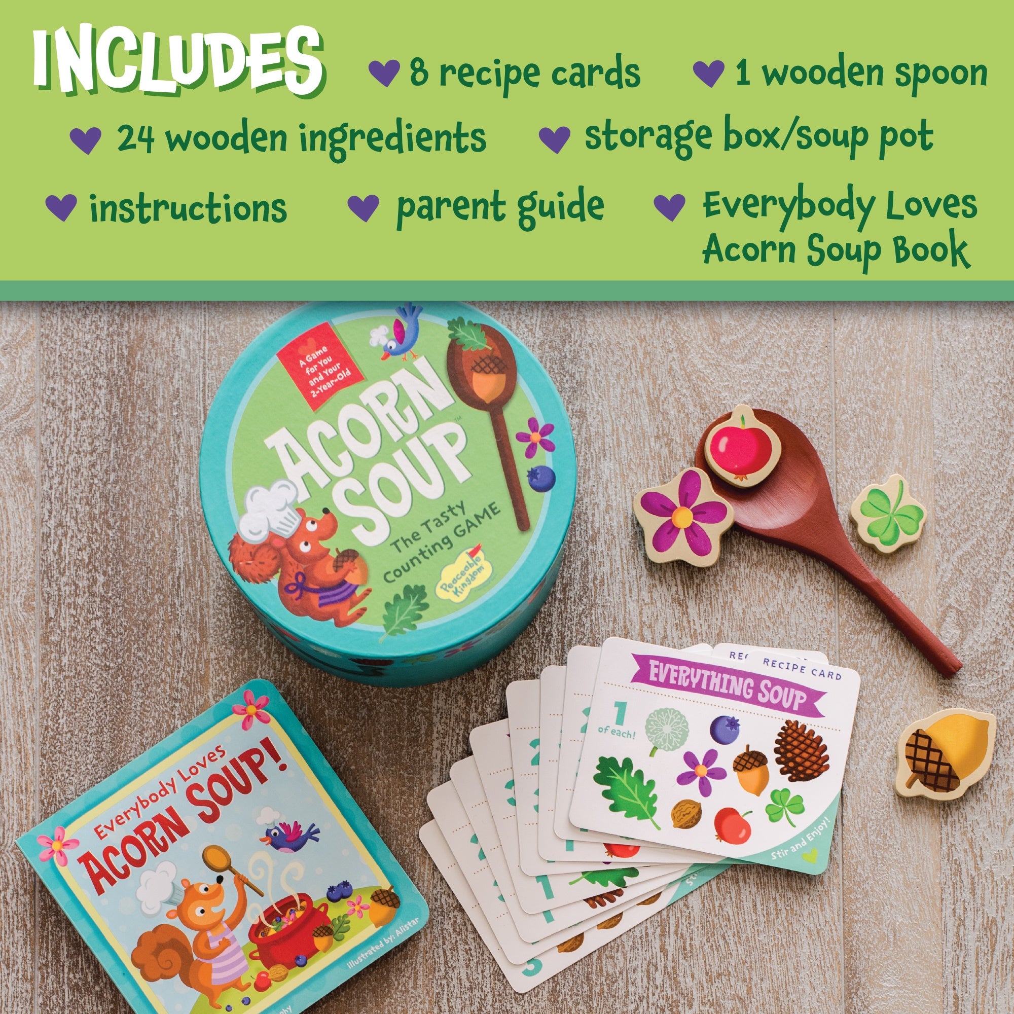Peaceable Kingdom Game – Acorn Soup - Preschool