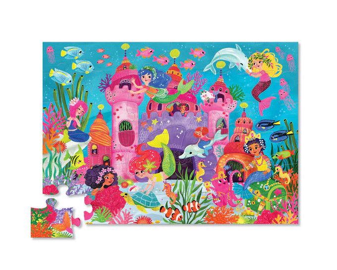 CROCODILE CREEK -  Classic Floor Puzzle 36 Piece - Mermaid Palace