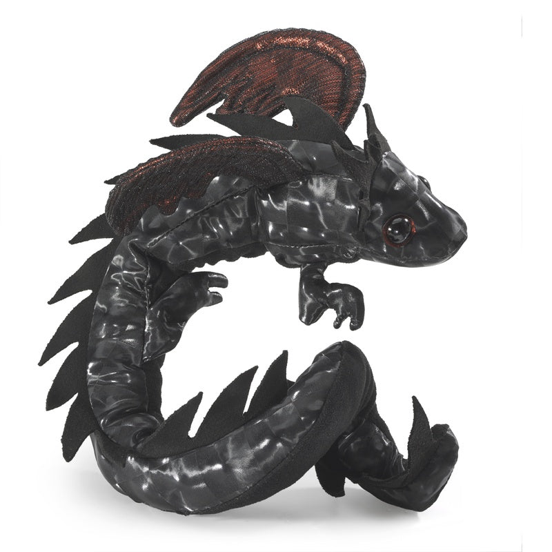 FOLKMANIS PUPPET Wrist Dragon, Black