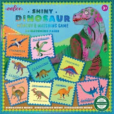 EEBOO Memory Match Game - Shiny Dinosaur
