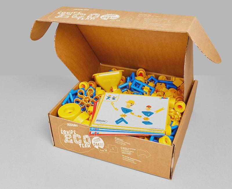 MOBILO ECO Construction Team Set - 544 Pieces, 24 Manuals SCHOOL PACK