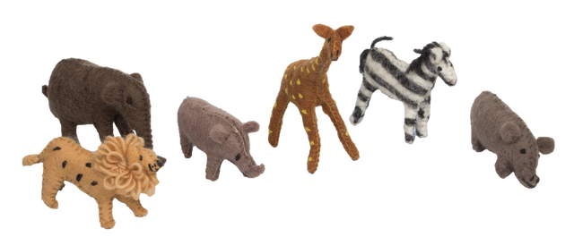 PAPOOSE  Large Dragon - Felt - Set of 3