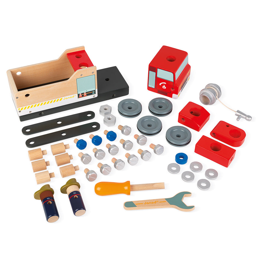 JANOD - Bricokids - DIY Fire Truck Wooden