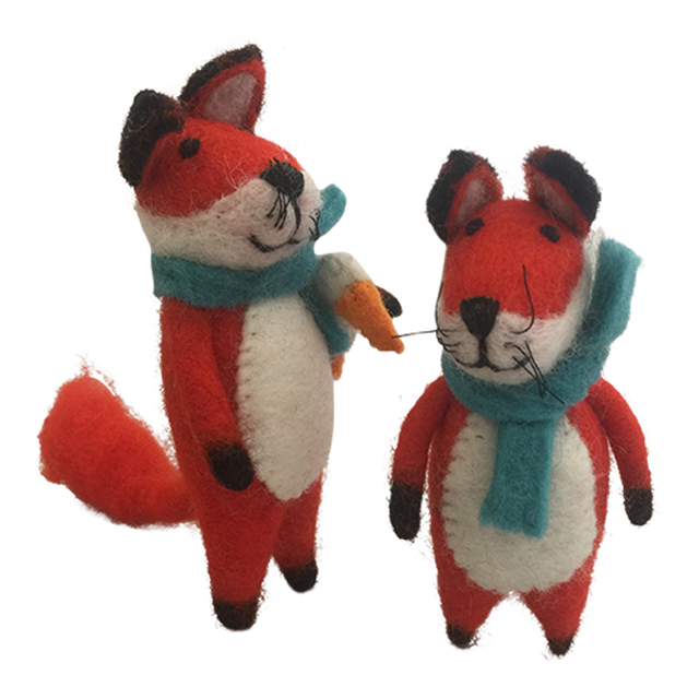 PAPOOSE - Fox  - Set of 2 - Felt