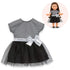 COROLLE MaCorolle - Clothing - Dress Black & Grey Evening - 36cm