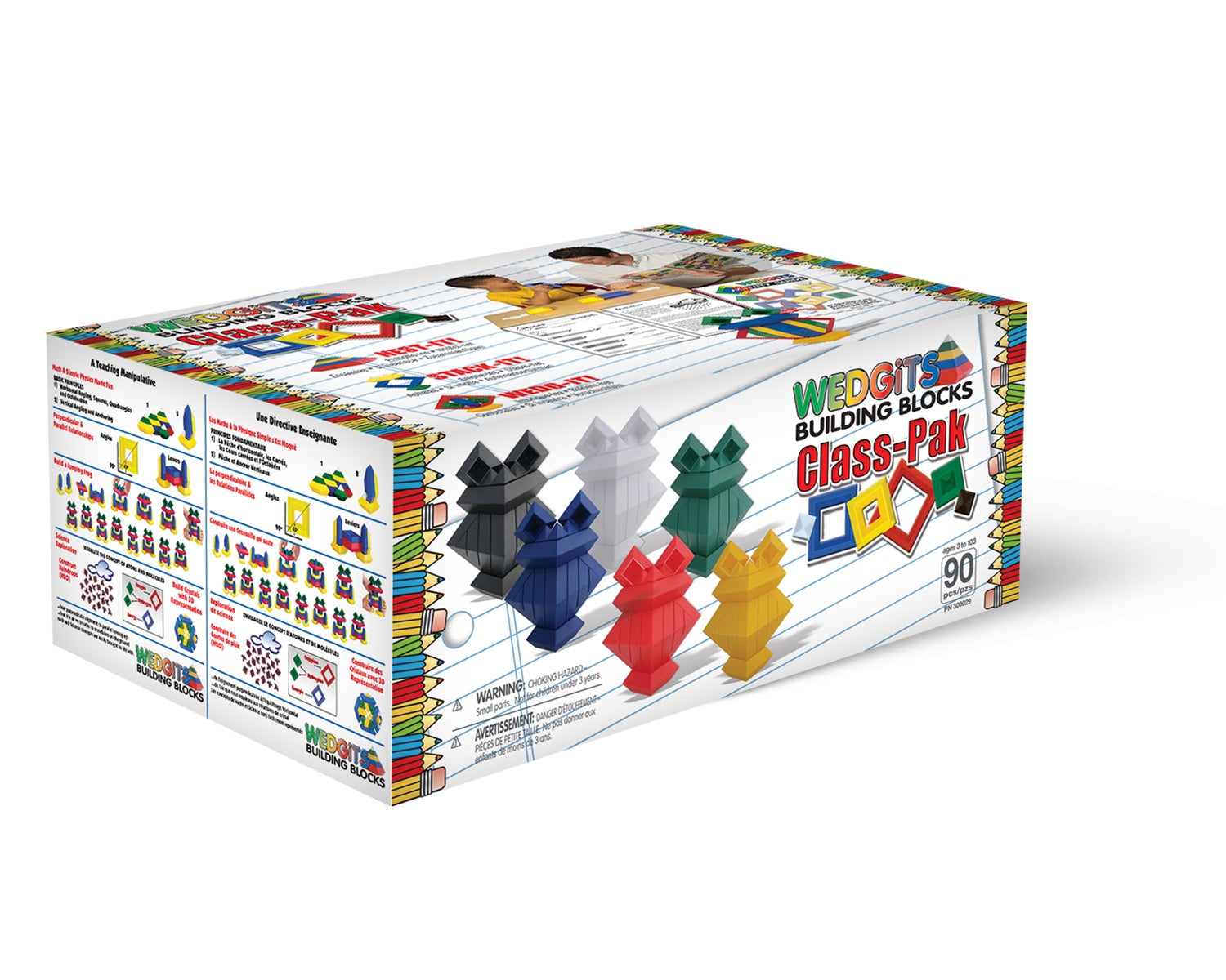 WEDGITS Buillding Set - Classroom Set - 90 Piece