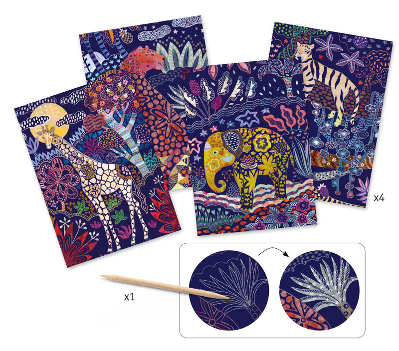 DJECO Art - Scratch Cards - Lush Nature