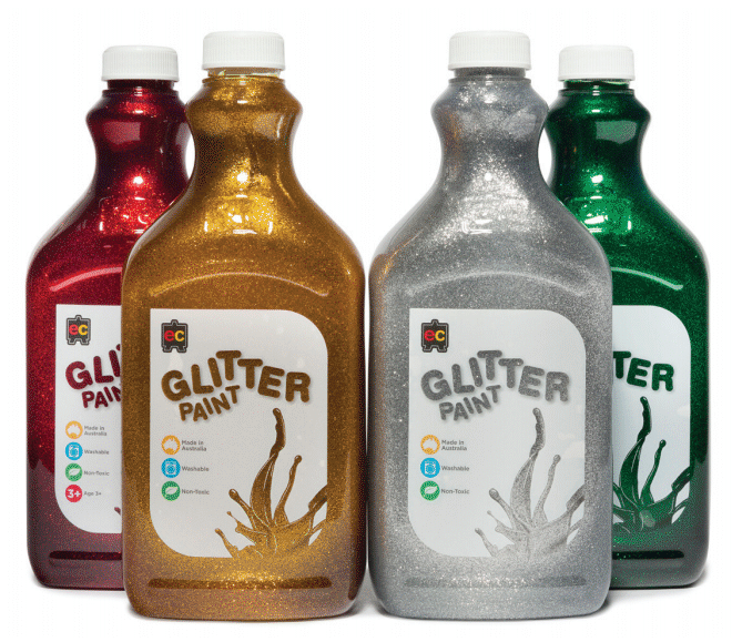 EC Glitter Paint - 2 Litre - Set of 4