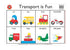 Learning Can Be Fun - Placemats - Transport