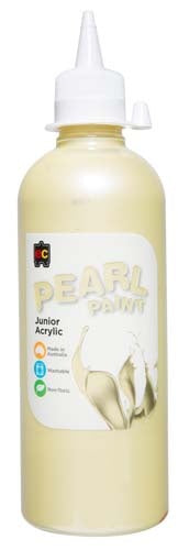 EC Pearl Junior Acrylic Paint - 500ml -  Yellow